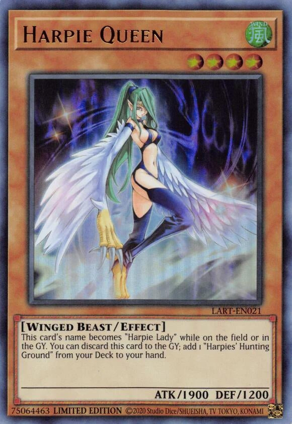 Image for Harpie Queen (LART-EN021) (The Lost Art Promotion) - YuGiOh