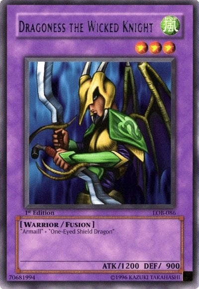Image for Dragoness the Wicked Knight (LOB-086) (The Legend of Blue Eyes White Dragon) - YuGiOh