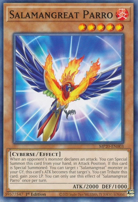 Image for Salamangreat Parro (MP20-EN003) (2020 Tin of Lost Memories) - YuGiOh