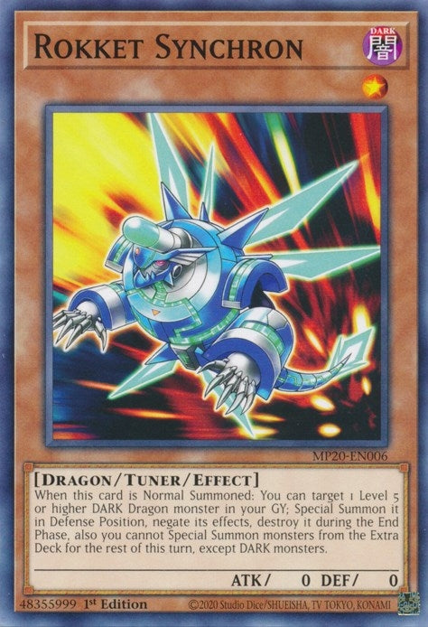 Image for Rokket Synchron (MP20-EN006) (2020 Tin of Lost Memories) - YuGiOh
