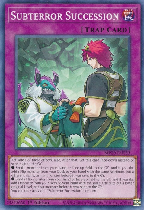 Image for Subterror Succession (MP20-EN033) (2020 Tin of Lost Memories) - YuGiOh