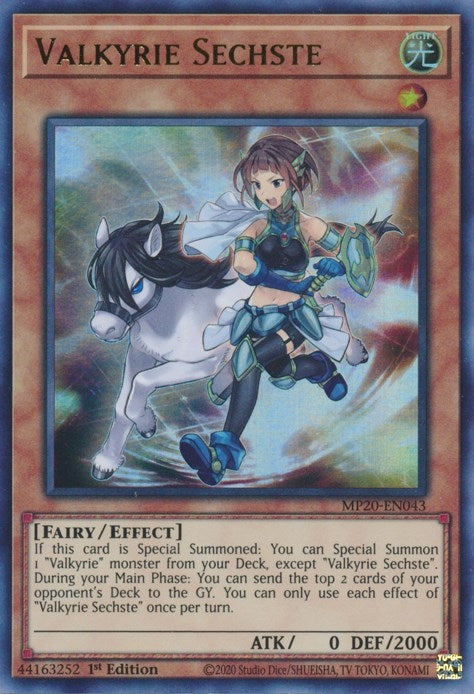 Image for Valkyrie Sechste (MP20-EN043) (2020 Tin of Lost Memories) - YuGiOh