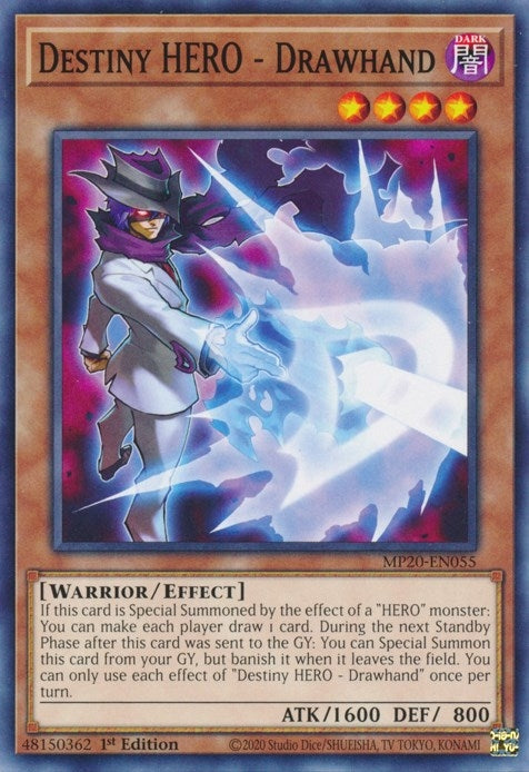 Image for Destiny HERO - Drawhand (MP20-EN055) (2020 Tin of Lost Memories) - YuGiOh