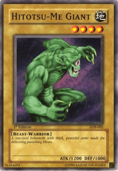 Image for Hitotsu-Me Giant (LOB-002) (The Legend of Blue Eyes White Dragon) - YuGiOh