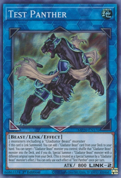 Image for Test Panther (MP20-EN176) (2020 Tin of Lost Memories) - YuGiOh