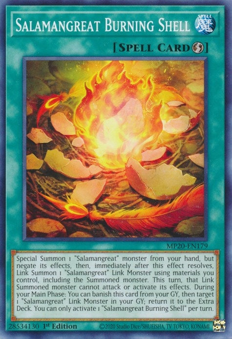 Image for Salamangreat Burning Shell (MP20-EN179) (2020 Tin of Lost Memories) - YuGiOh