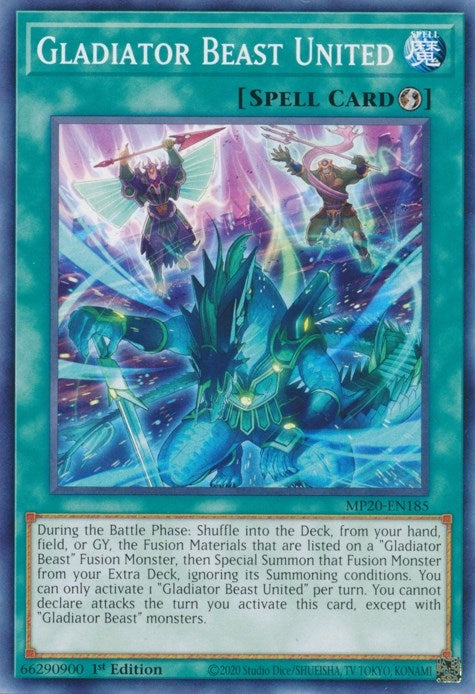 Image for Gladiator Beast United (MP20-EN185) (2020 Tin of Lost Memories) - YuGiOh