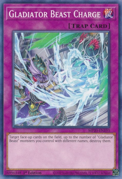 Image for Gladiator Beast Charge (MP20-EN193) (2020 Tin of Lost Memories) - YuGiOh