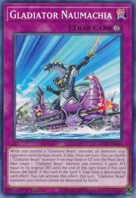 Image for Gladiator Naumachia (MP20-EN194) (2020 Tin of Lost Memories) - YuGiOh