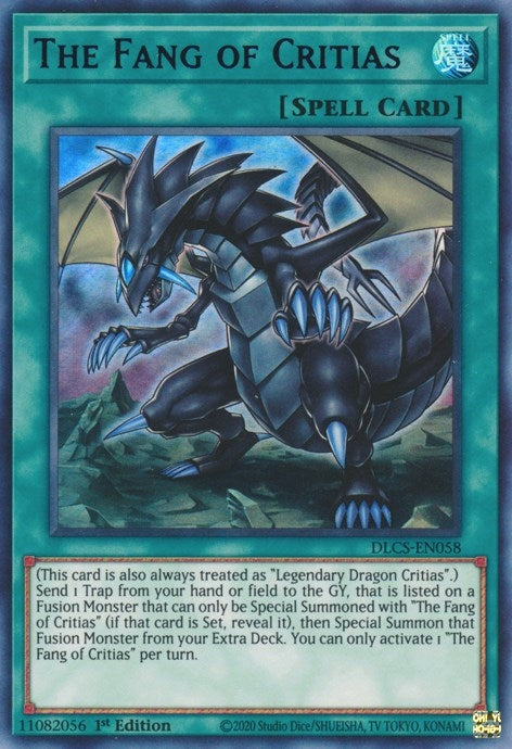 Image for The Fang of Critias (Purple) (DLCS-EN058) (Dragons of Legend: The Complete Series) - YuGiOh