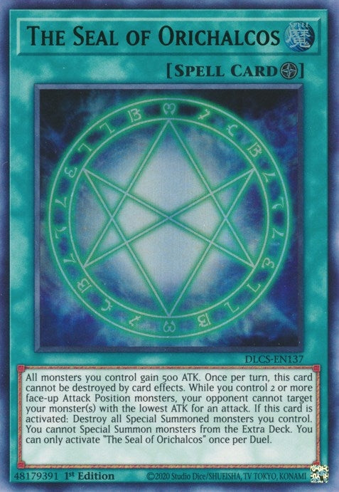 Image for The Seal of Orichalcos (Green) (DLCS-EN137) (Dragons of Legend: The Complete Series) - YuGiOh