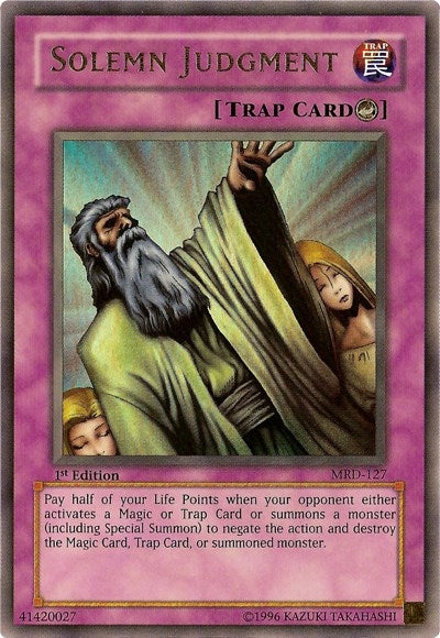 Image for Solemn Judgment (MRD-127) (Metal Raiders) - YuGiOh
