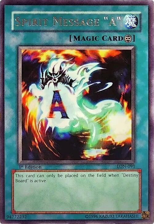 Image for Spirit Message "A" (LON-091) (Labyrinth of Nightmare) - YuGiOh