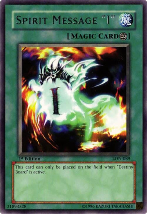Image for Spirit Message "I" (LON-089) (Labyrinth of Nightmare) - YuGiOh