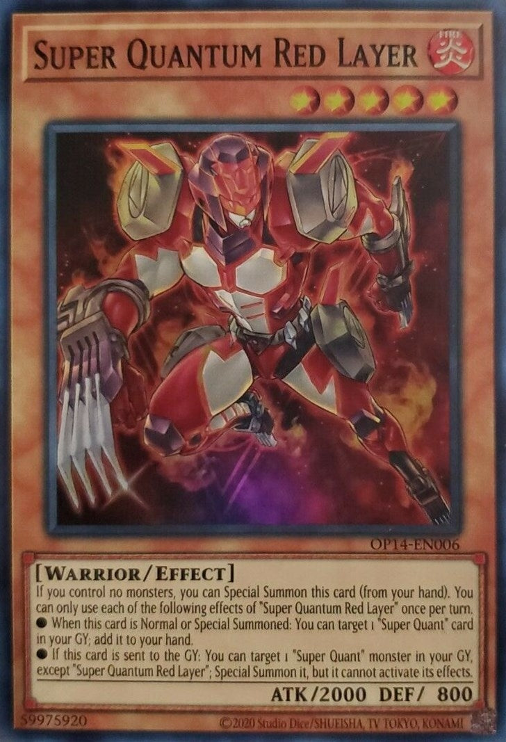 Image for Super Quantum Red Layer (OP14-EN006) (OTS Tournament Pack 14) - YuGiOh