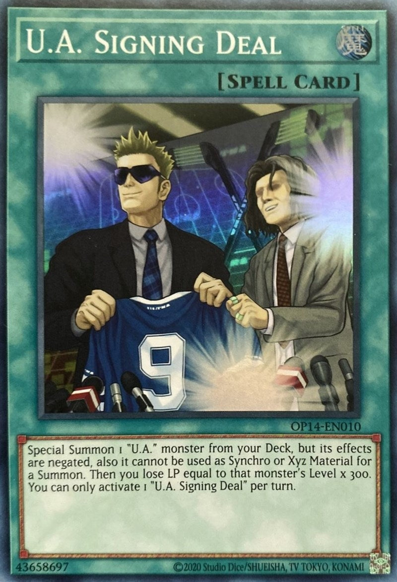 Image for U.A. Signing Deal (OP14-EN010) (OTS Tournament Pack 14) - YuGiOh