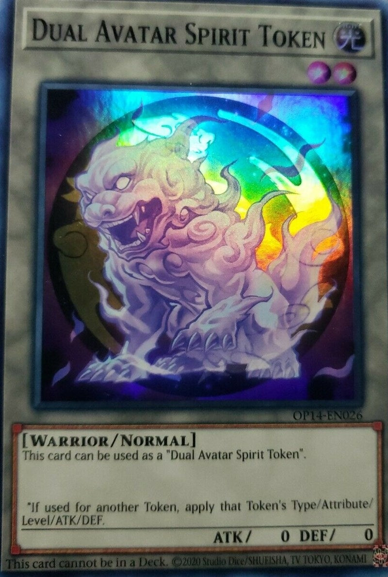 Image for Token: Dual Avatar Spirit (OP14-EN026) (OTS Tournament Pack 14) - YuGiOh