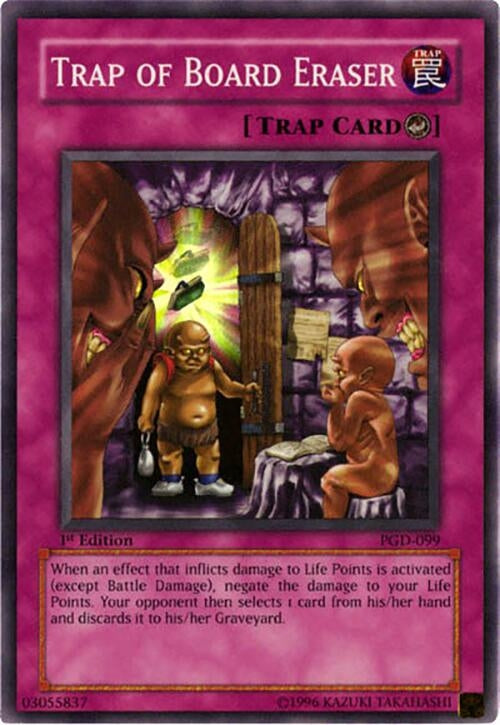 Image for Trap of Board Eraser (PGD-099) (Pharaonic Guardian) - YuGiOh