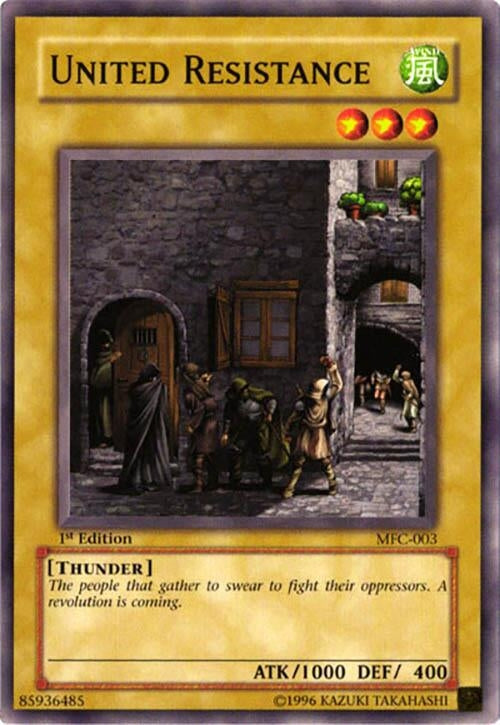 Image for United Resistance (MFC-003) (Magician's Force) - YuGiOh