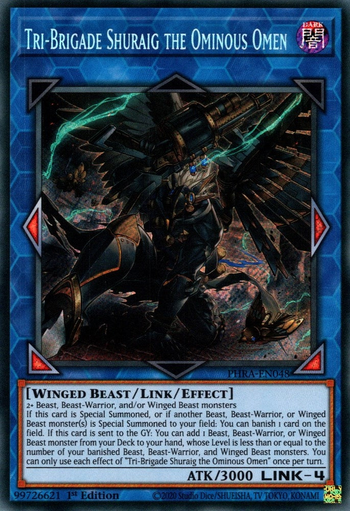 Image for Tri-Brigade Shuraig the Ominous Omen (PHRA-EN048) (Phantom Rage) - YuGiOh