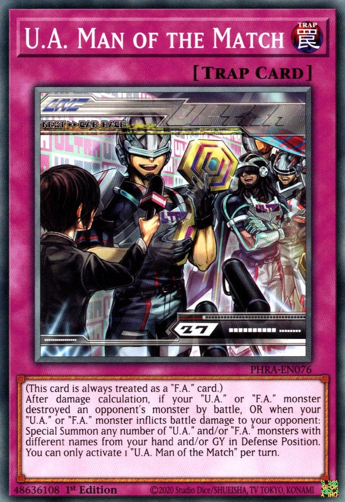 Image for U.A. Man of the Match (PHRA-EN076) (Phantom Rage) - YuGiOh