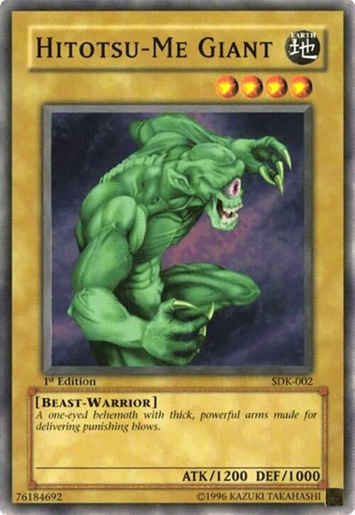 Image for Hitotsu-Me Giant (SDK-002) (Starter Deck: Kaiba) - YuGiOh