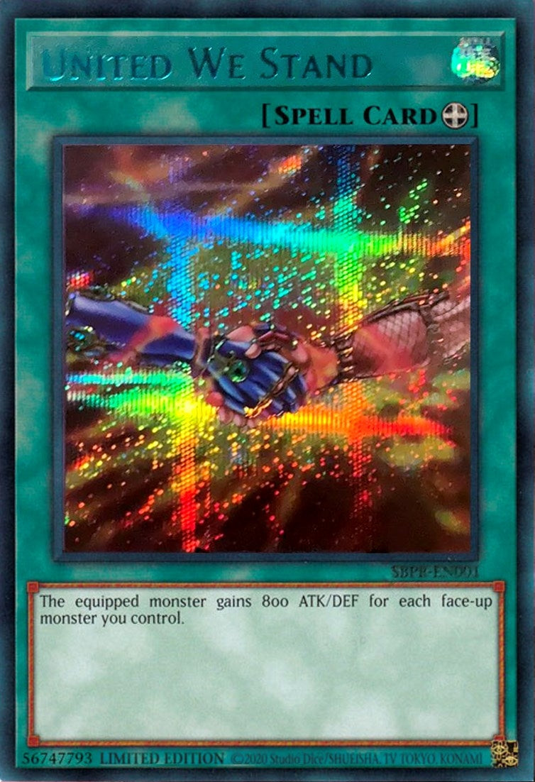 Image for United We Stand (Blue) (SBPR-EN001) (Miscellaneous Promotional Cards) - YuGiOh