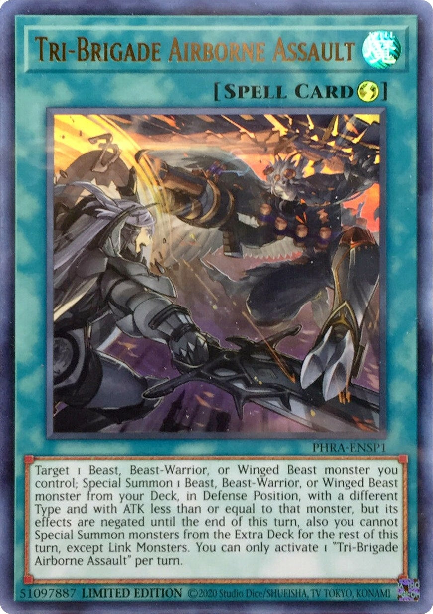 Image for Tri-Brigade Airborne Assault (UR) (PHRA-ENSP1) (PHRA-ENSP1) (Phantom Rage) - YuGiOh