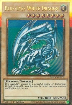 Image for Blue-Eyes White Dragon (MAGO-EN001) (Maximum Gold) - YuGiOh