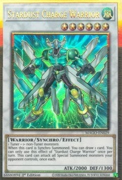 Image for Stardust Charge Warrior (MAGO-EN029) (Maximum Gold) - YuGiOh