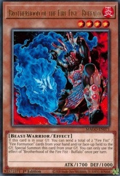 Image for Brotherhood of the Fire Fist - Buffalo (MAGO-EN071) (Maximum Gold) - YuGiOh