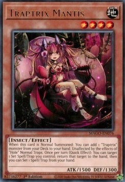 Image for Traptrix Mantis (MAGO-EN076) (Maximum Gold) - YuGiOh