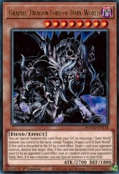 Image for Grapha, Dragon Lord of Dark World (MAGO-EN118) (Maximum Gold) - YuGiOh