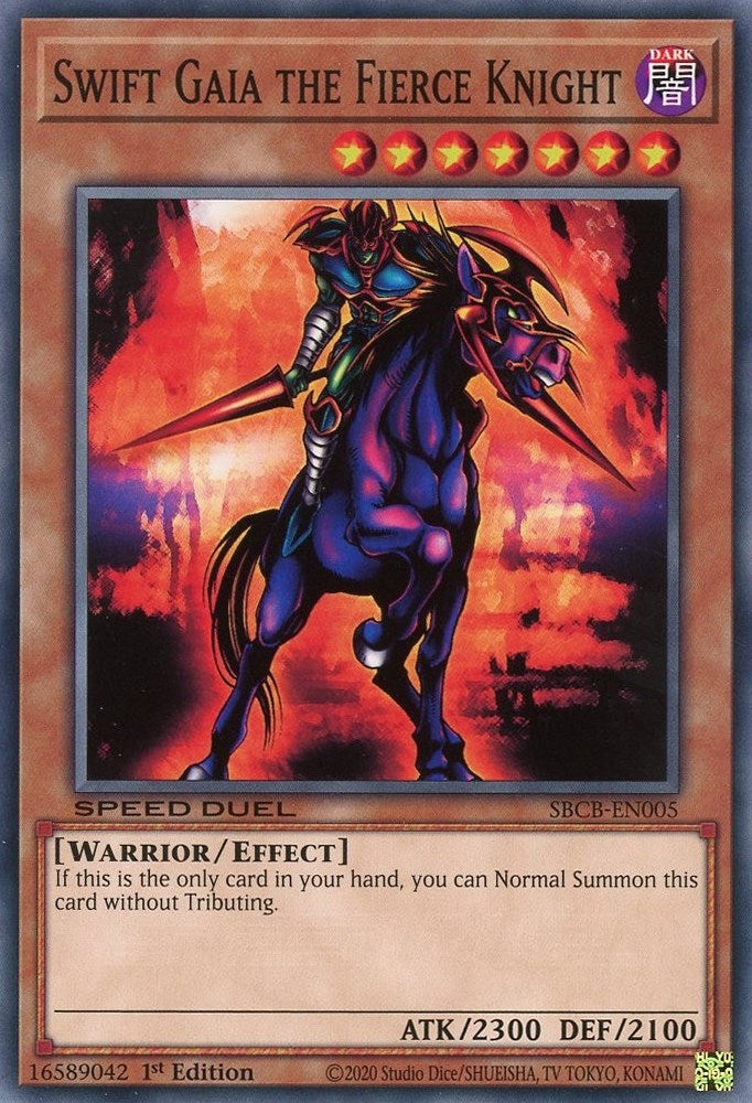 Image for Swift Gaia the Fierce Knight (SBCB-EN005) (Speed Duel: Battle City Box) - YuGiOh