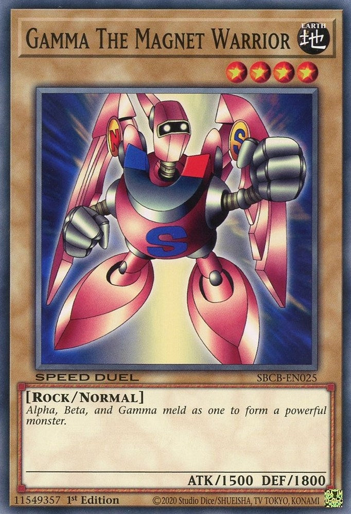 Image for Gamma The Magnet Warrior (SBCB-EN025) (Speed Duel: Battle City Box) - YuGiOh