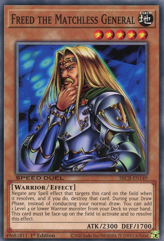 Image for Freed the Matchless General (SBCB-EN149) (Speed Duel: Battle City Box) - YuGiOh
