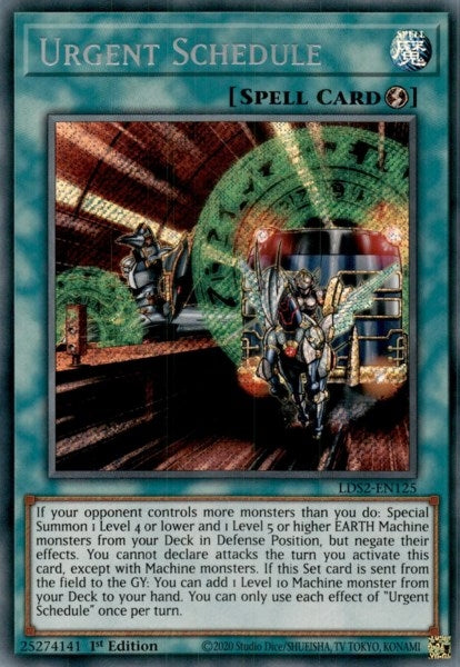Image for Urgent Schedule (LDS2-EN125) (Legendary Duelists: Season 2) - YuGiOh