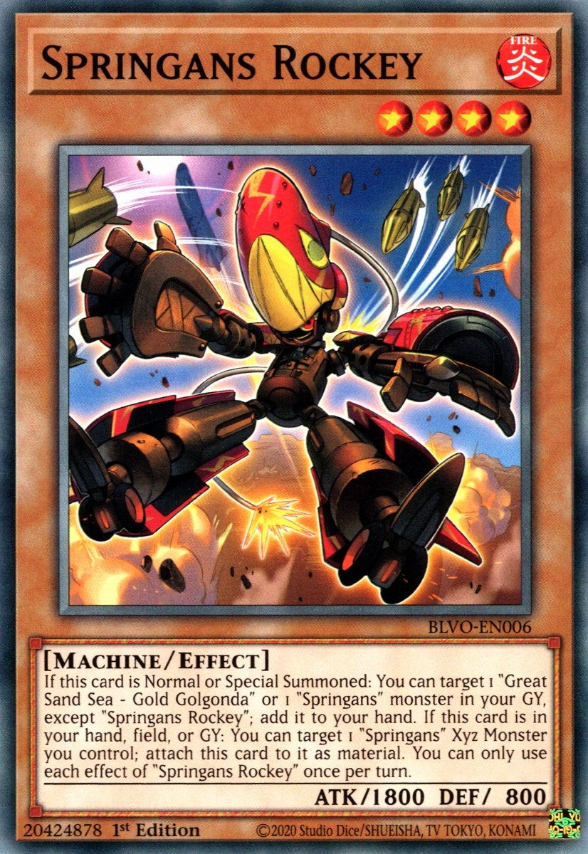 Image for Springans Rockey (BLVO-EN006) (Blazing Vortex) - YuGiOh