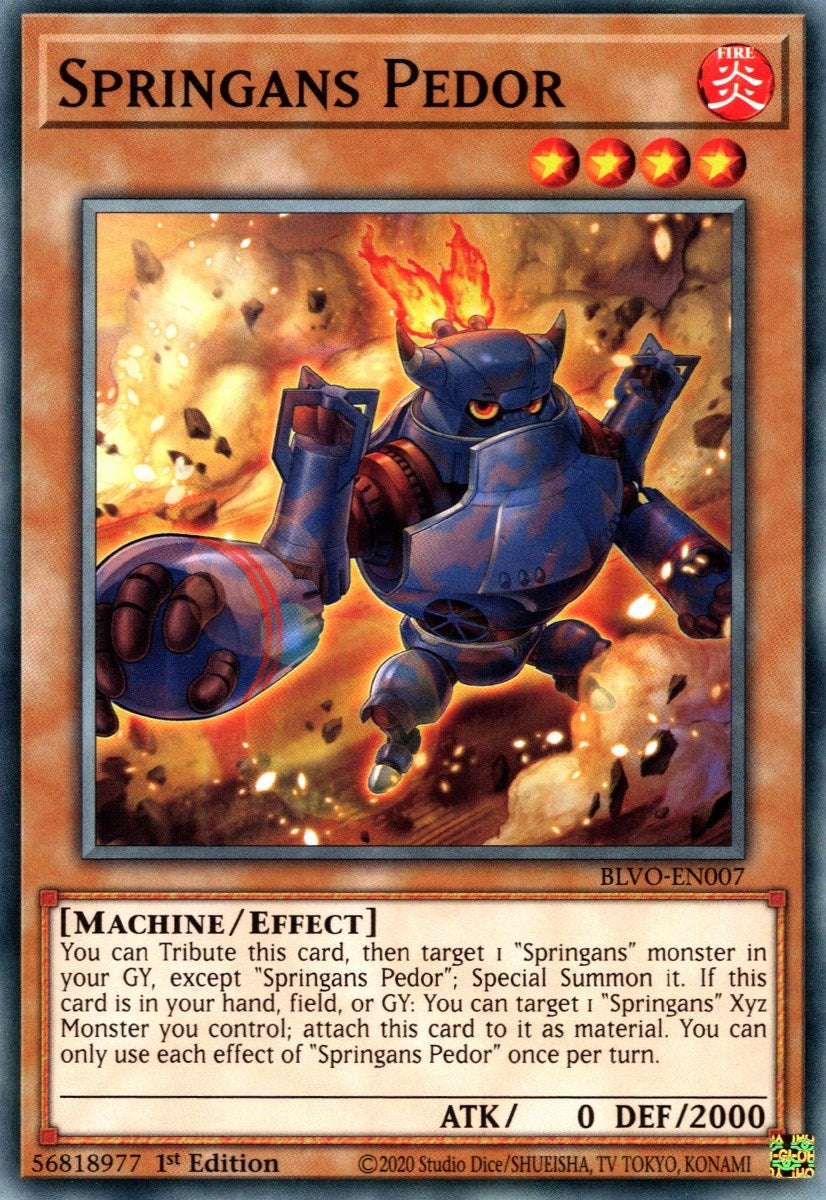 Image for Springans Pedor (BLVO-EN007) (Blazing Vortex) - YuGiOh
