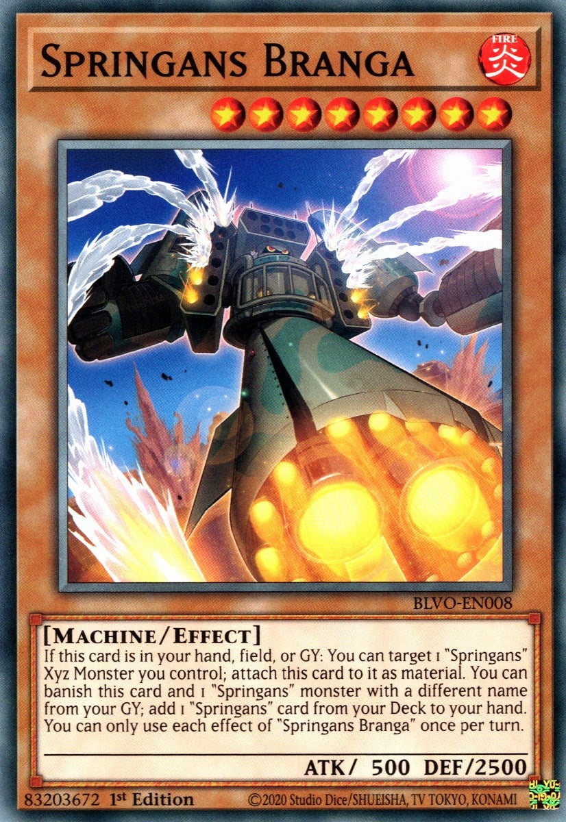 Image for Springans Branga (BLVO-EN008) (Blazing Vortex) - YuGiOh