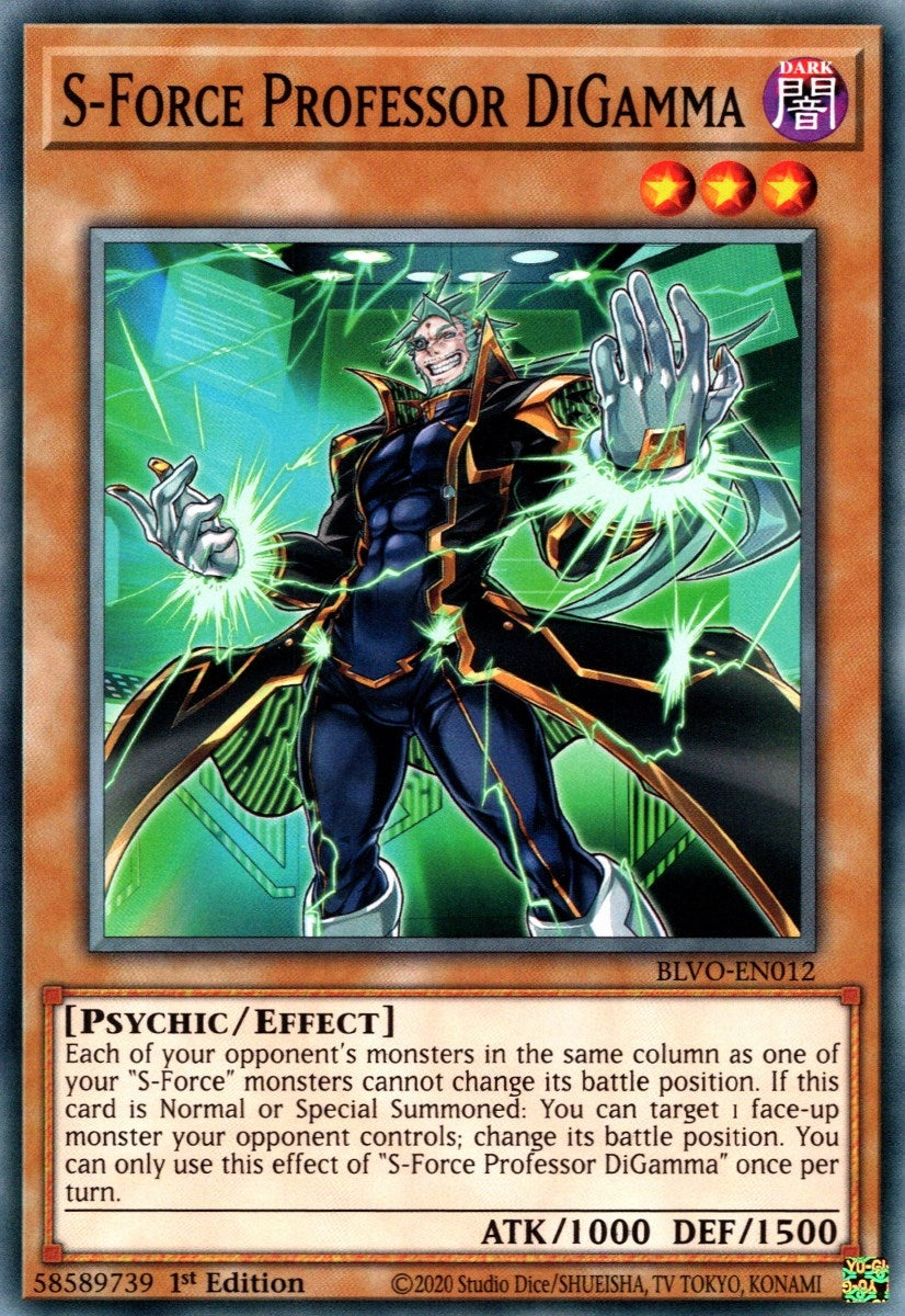 Image for S-Force Professor DiGamma (BLVO-EN012) (Blazing Vortex) - YuGiOh