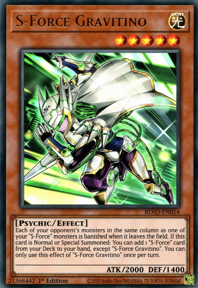 Image for S-Force Gravitino (BLVO-EN014) (Blazing Vortex) - YuGiOh