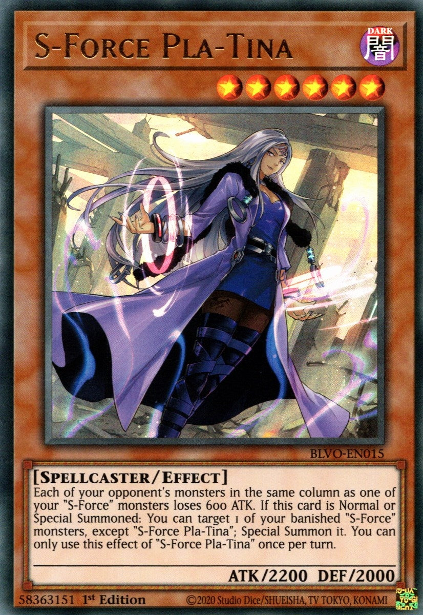 Image for S-Force Pla-Tina (BLVO-EN015) (Blazing Vortex) - YuGiOh