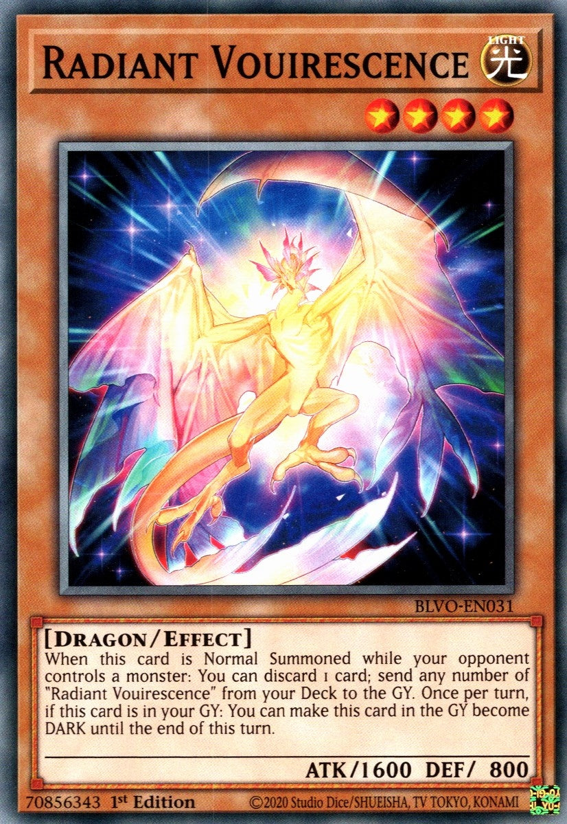 Image for Radiant Vouirescence (BLVO-EN031) (Blazing Vortex) - YuGiOh