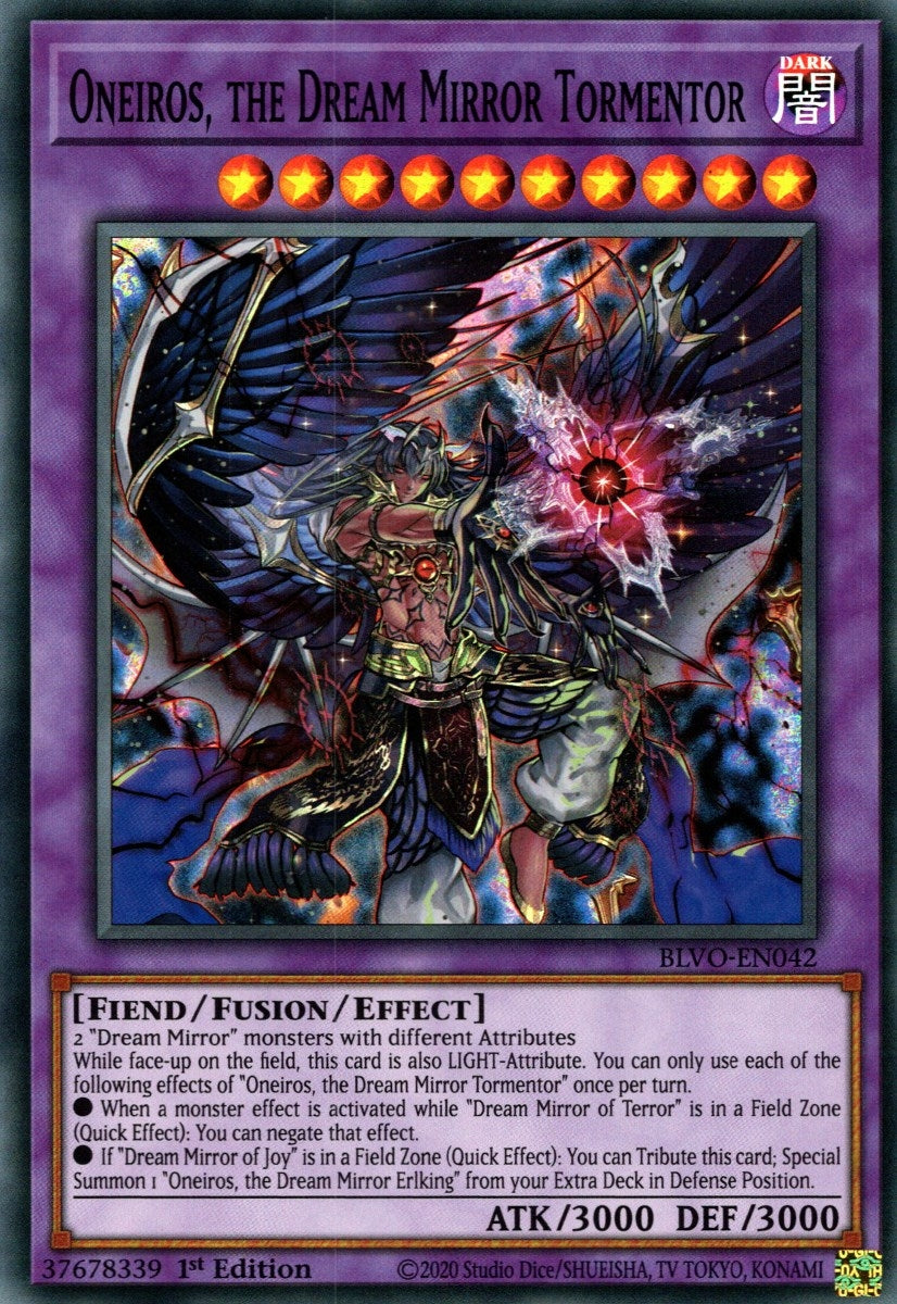 Image for Oneiros, the Dream Mirror Tormentor (BLVO-EN042) (Blazing Vortex) - YuGiOh
