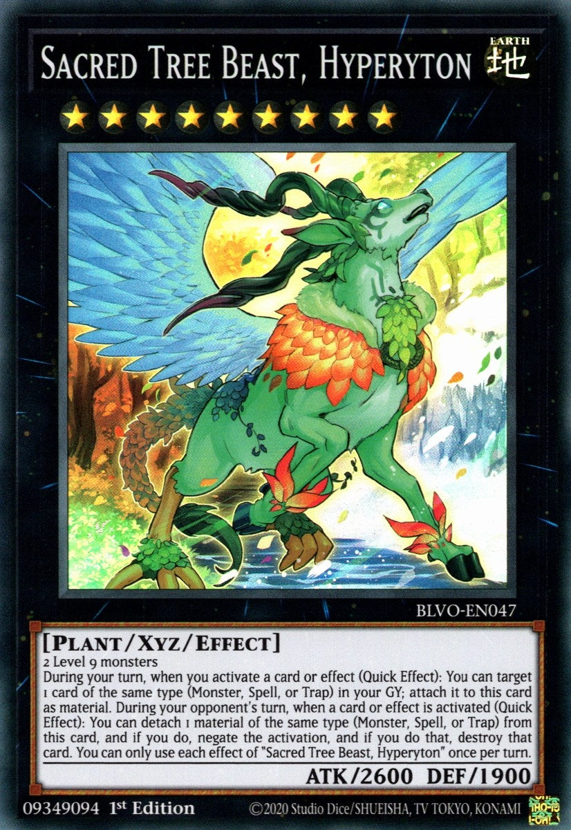 Image for Sacred Tree Beast, Hyperyton (BLVO-EN047) (Blazing Vortex) - YuGiOh