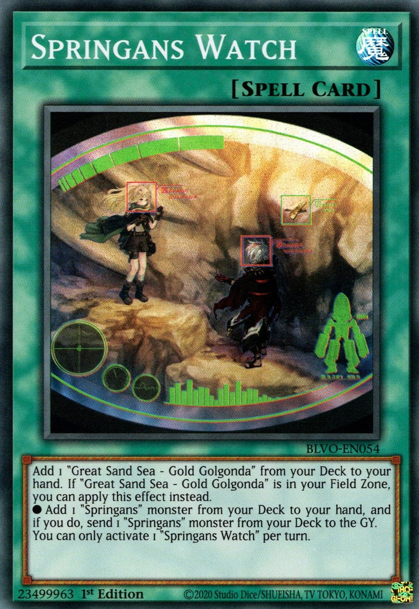 Image for Springans Watch (BLVO-EN054) (Blazing Vortex) - YuGiOh
