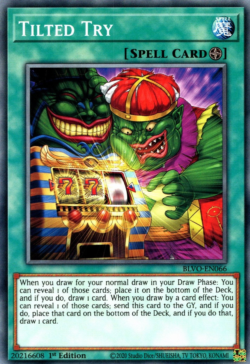 Image for Tilted Try (BLVO-EN066) (Blazing Vortex) - YuGiOh