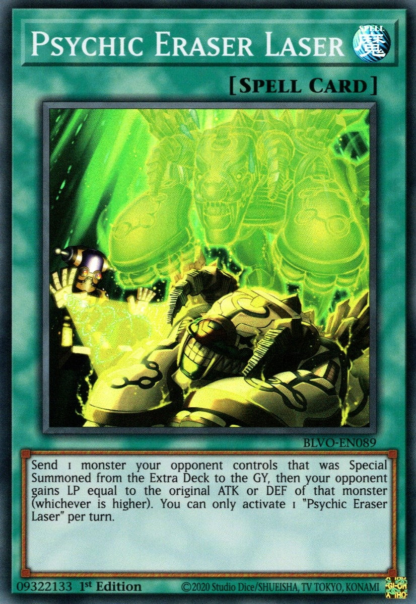 Image for Psychic Eraser Laser (BLVO-EN089) (Blazing Vortex) - YuGiOh