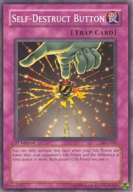 Image for Self-Destruct Button (IOC-105) (Invasion of Chaos) - YuGiOh